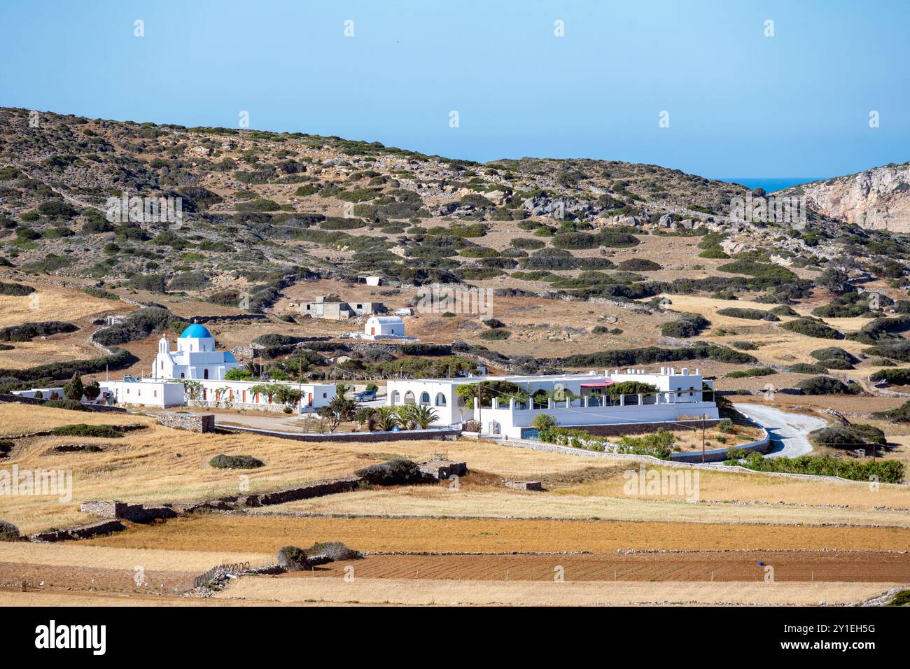 Griechenland, Kykladen, Amorgos, Agia Paraskevi bei Kalofana im Westen der Insel, Stockfoto