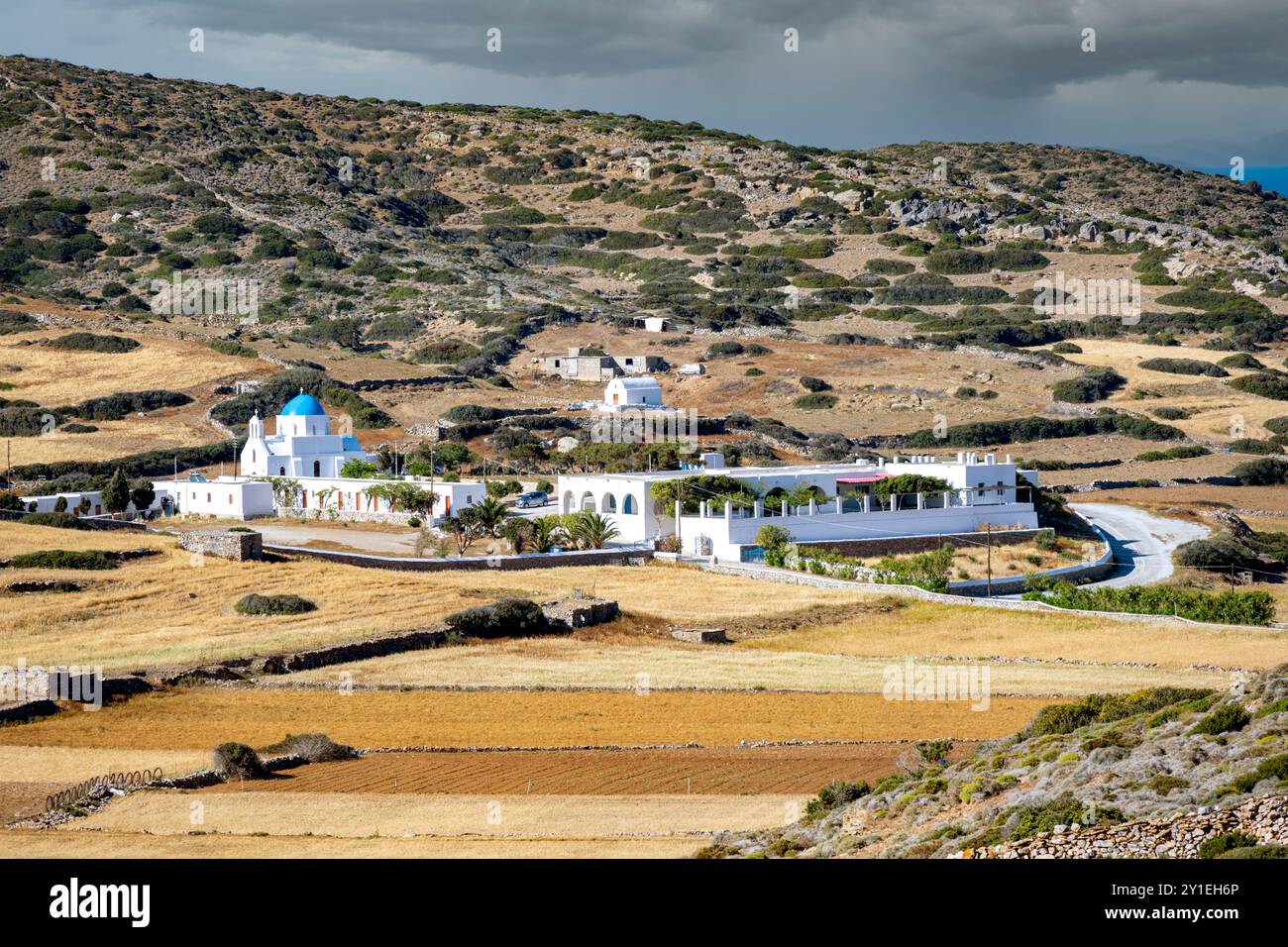 Griechenland, Kykladen, Amorgos, Agia Paraskevi bei Kalofana im Westen der Insel, Stockfoto