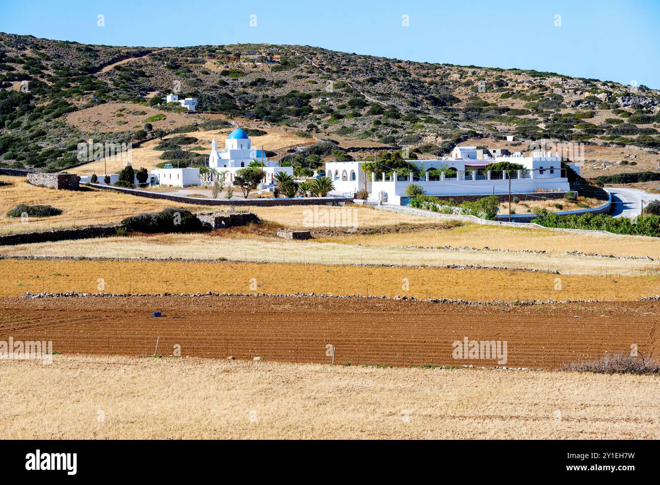 Griechenland, Kykladen, Amorgos, Agia Paraskevi bei Kalofana im Westen der Insel, Stockfoto