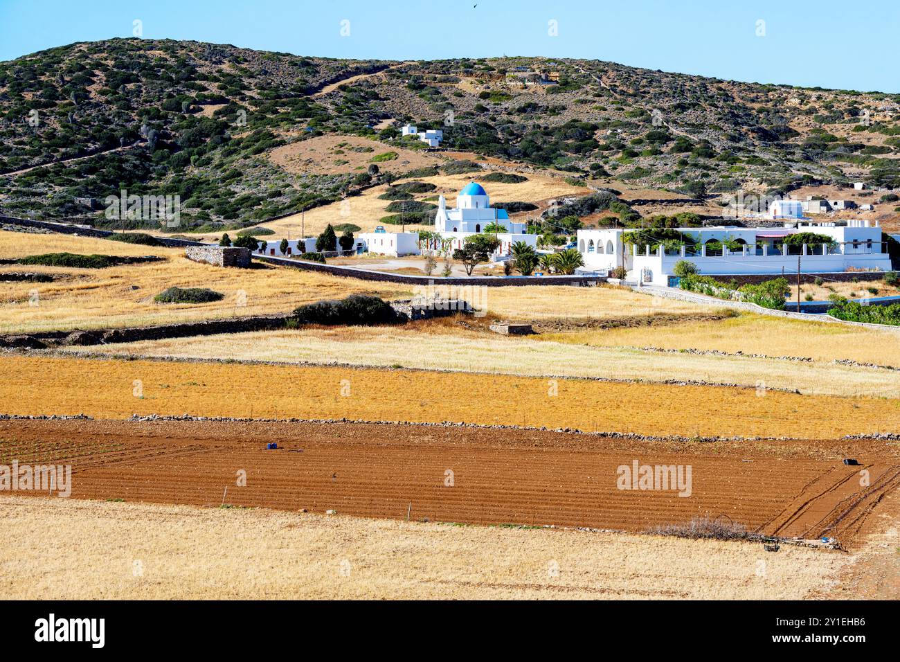 Griechenland, Kykladen, Amorgos, Agia Paraskevi bei Kalofana im Westen der Insel, Stockfoto