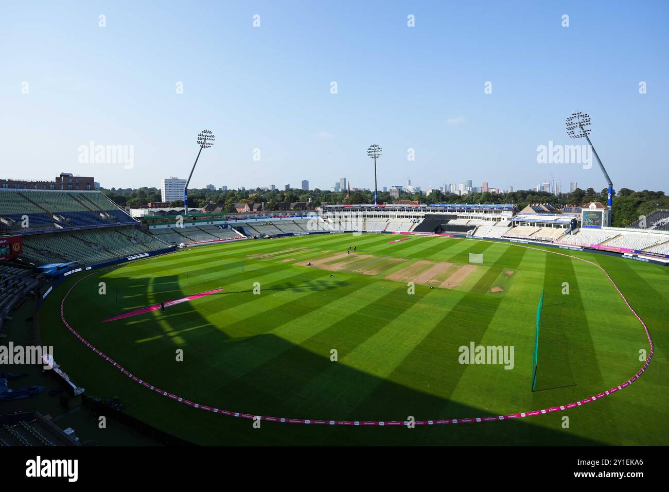 Birmingham, Großbritannien, 6. September 2024. Eine allgemeine Ansicht während des T20 Vitality Blast-Spiels zwischen Birmingham Bears und Gloucestershire. Quelle: Robbie Stephenson/Gloucestershire Cricket/Alamy Live News Stockfoto