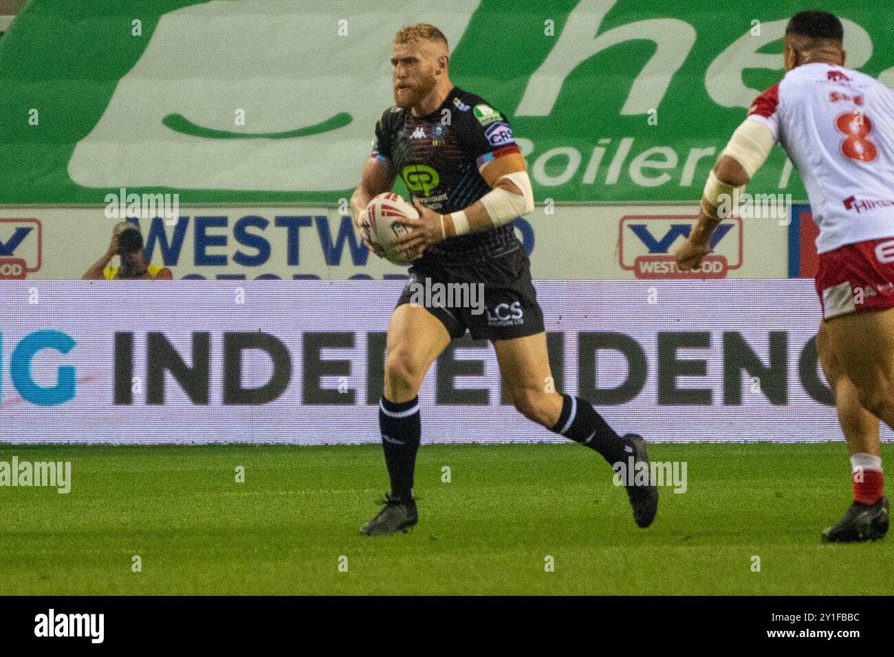 Wigan Warriors vs Hull KR - BETFRED Super Leauge - 09/24 Stockfoto