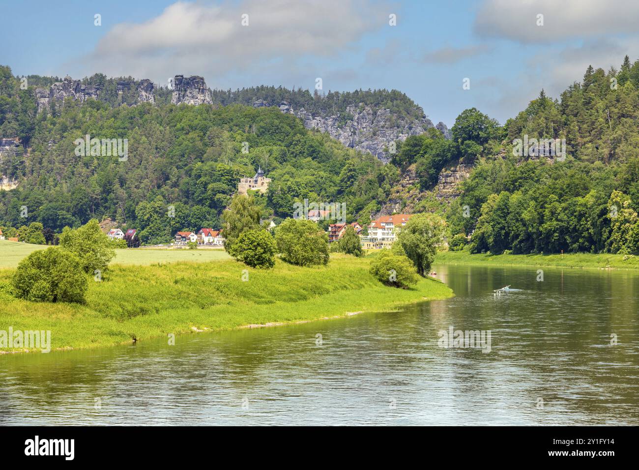 Elbe Stockfoto