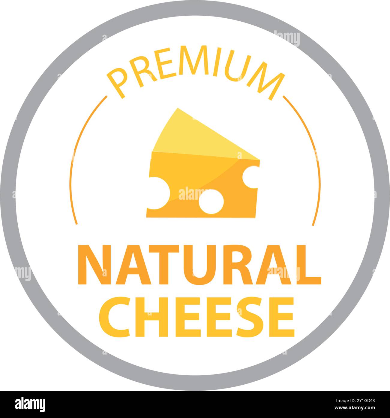 Design-Konzept für das Vintage-Retro-Label mit Käse-Logo Stock Vektor