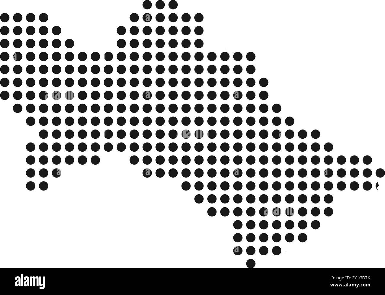 Türkimenistan Kartensymbol Illustration Design Stock Vektor