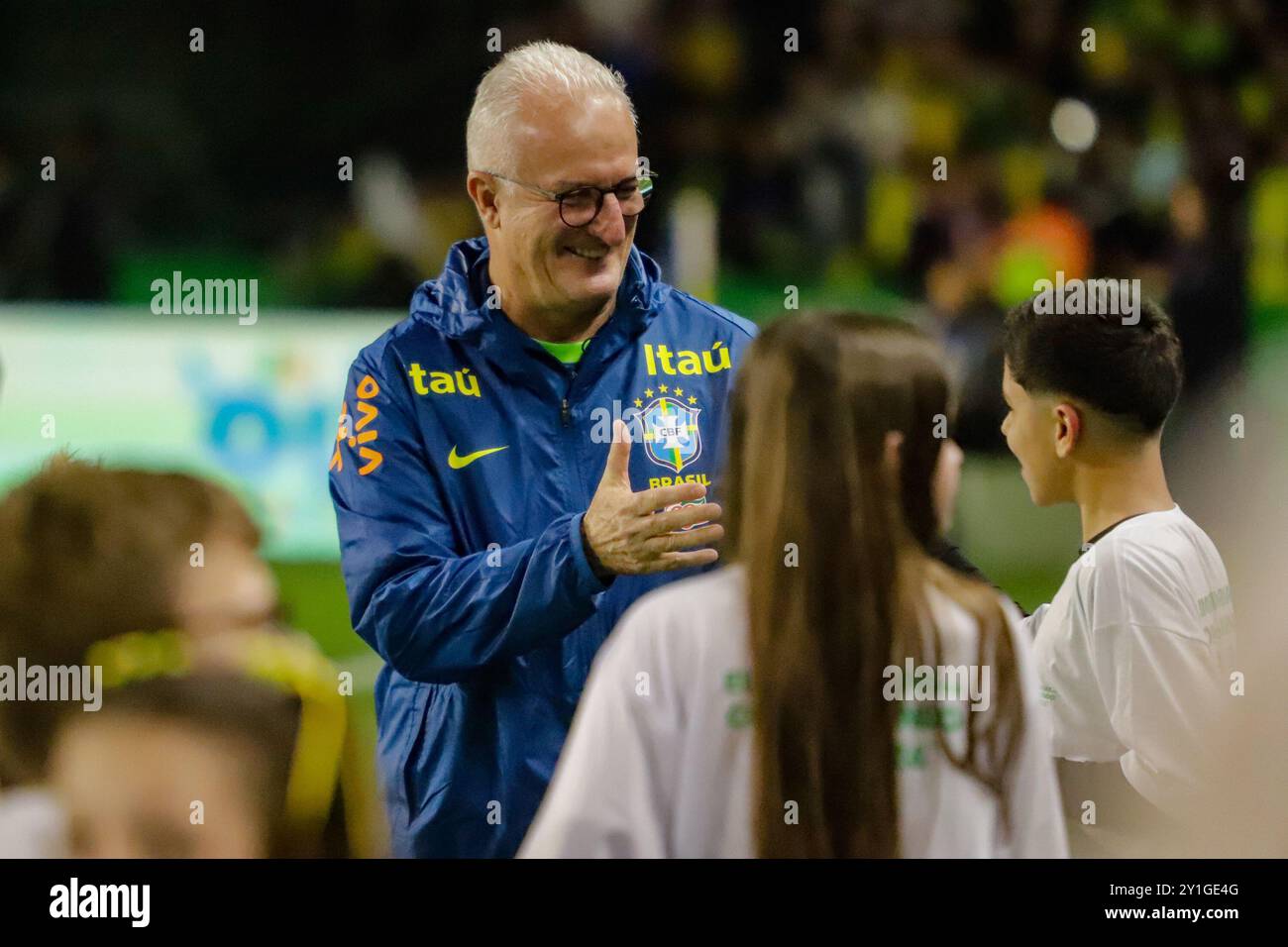 Curitiba, Brasilien. September 2024. Brasilien Coach Dorival Junior während des Spiels gegen Ecuador, ein Spiel, das für die WM-Qualifikation 2026 im großen Couto Pereira Stadion in Curitiba am Freitag 06/2024 gültig ist Credit: Brazil Photo Press/Alamy Live News Stockfoto