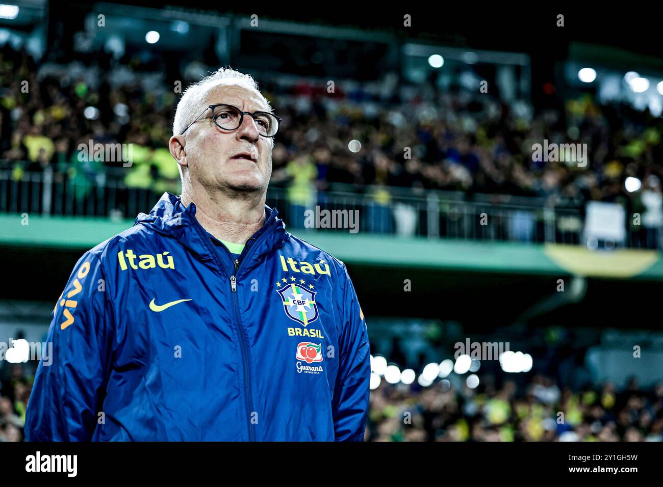 Curitiba, Parana, Brasilien. September 2024. Curitiba (PR), 06/2024 - QUALIFIKATION/BRASILIEN VS ECUADOR - Höhepunkte des Spiels zwischen Brasilien und Ecuador, gültig für die 7. Runde der Qualifikation zur Weltmeisterschaft 2026, am Abend dieses Freitag, den 6. September 2024, im großen Antonio Couto Pereira Stadion in Curitiba-PR. (Kreditbild: © Pedro Paulo Diaz/TheNEWS2 via ZUMA Press Wire) NUR REDAKTIONELLE VERWENDUNG! Nicht für kommerzielle ZWECKE! Stockfoto