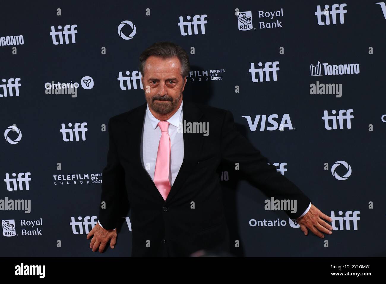 Toronto, Kanada. September 2024. Leland Douglas nimmt an der Nussknacker-Premiere des Toronto International Film Festivals 2024 Teil, das am 5. September 2024 in der Roy Thomson Hall in Toronto, Kanada, stattfand. (Foto: Arrush Chopra/NurPhoto)0 Credit: NurPhoto SRL/Alamy Live News Stockfoto