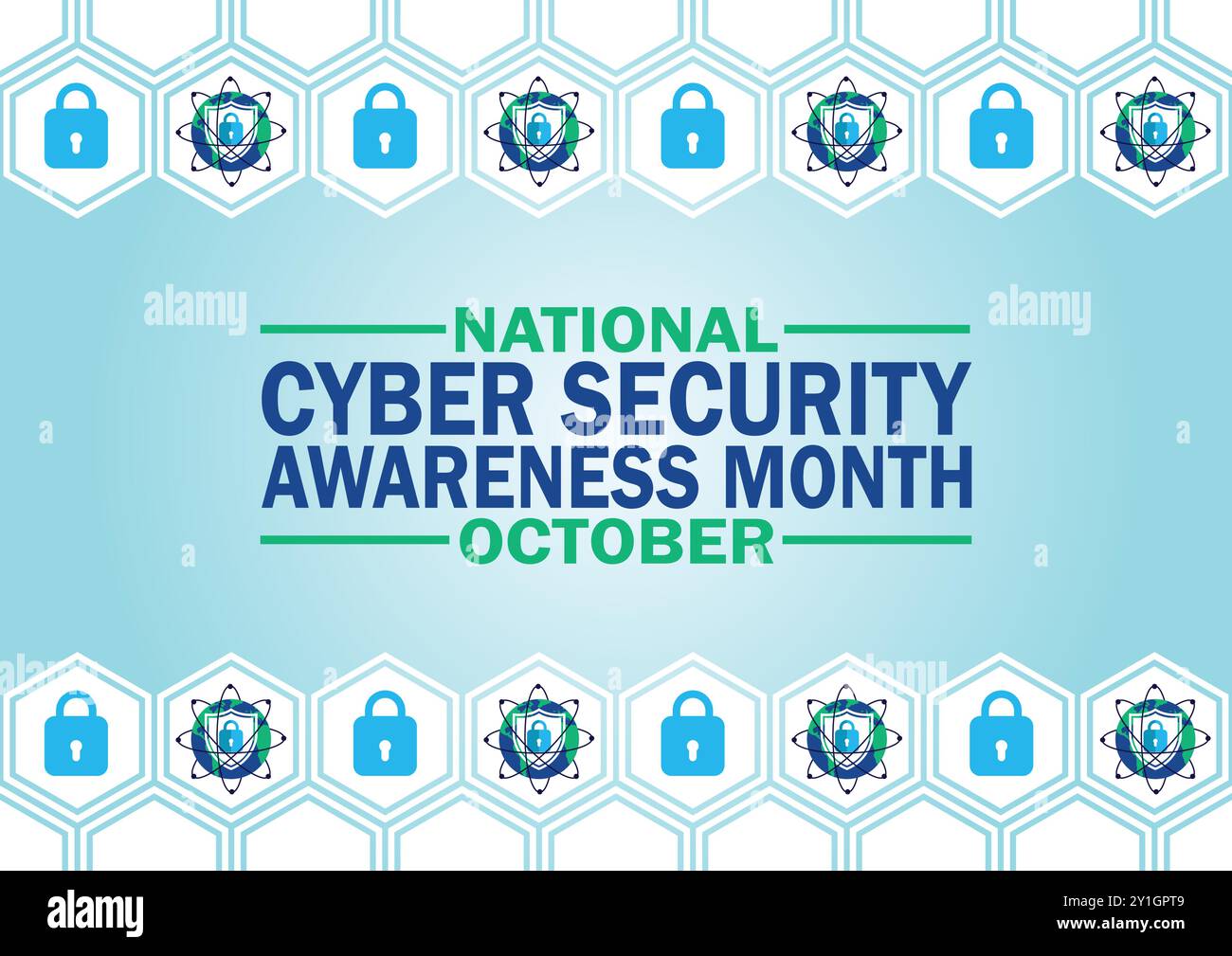 Hintergrundbild für den Monat Oktober mit Formen und Typografie, Banner, Karte, Poster, Vorlage Stock Vektor