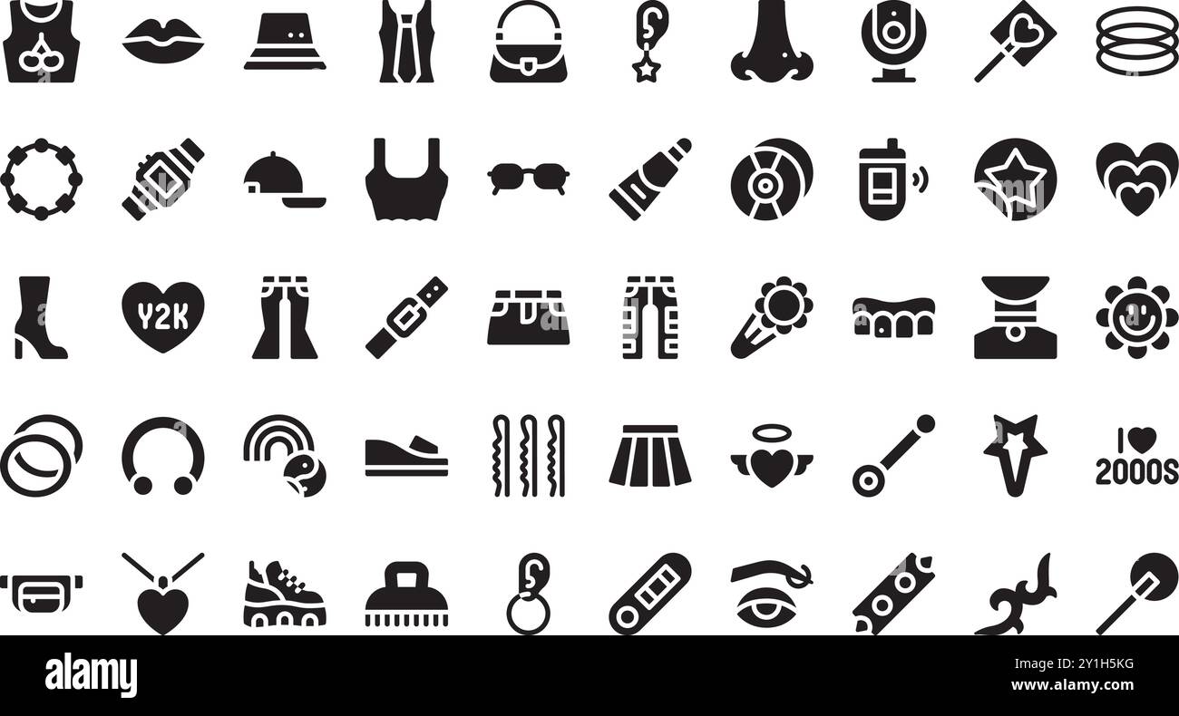 YK Icons hochwertige Sammlung von Vektorsymbolen mit bearbeitbarer Kontur. Ideal für professionelle und kreative Projekte. Stock Vektor