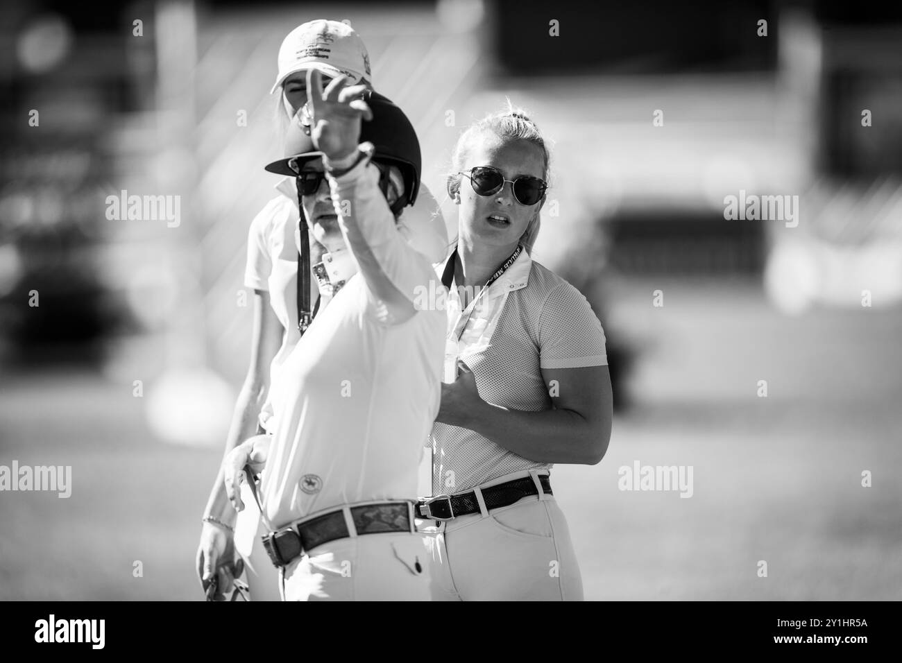 Calgary, Kanada - 6. September 2024. Jaydan Stettner aus Kanada tritt während der Rolex Masters in der 1,45 m langen CSI2*-Klasse in Spruce Meadows an. Mark Spowar Stockfoto
