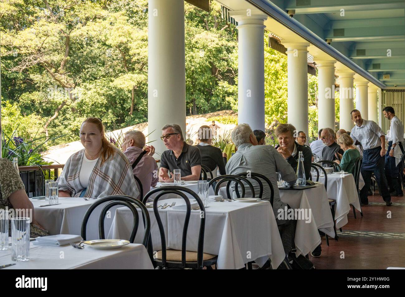 Loeb Boathouse Restaurant in Central Park, NYC, 2024 Stockfoto