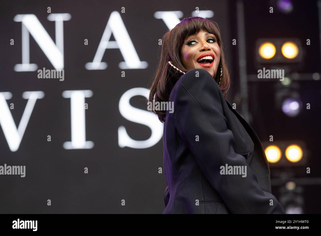 Shaznay Lewis trat bei BBC Radio 2 in the Park, Preston auf. Quelle: Craig Hawkhead/Alamy Live News Stockfoto