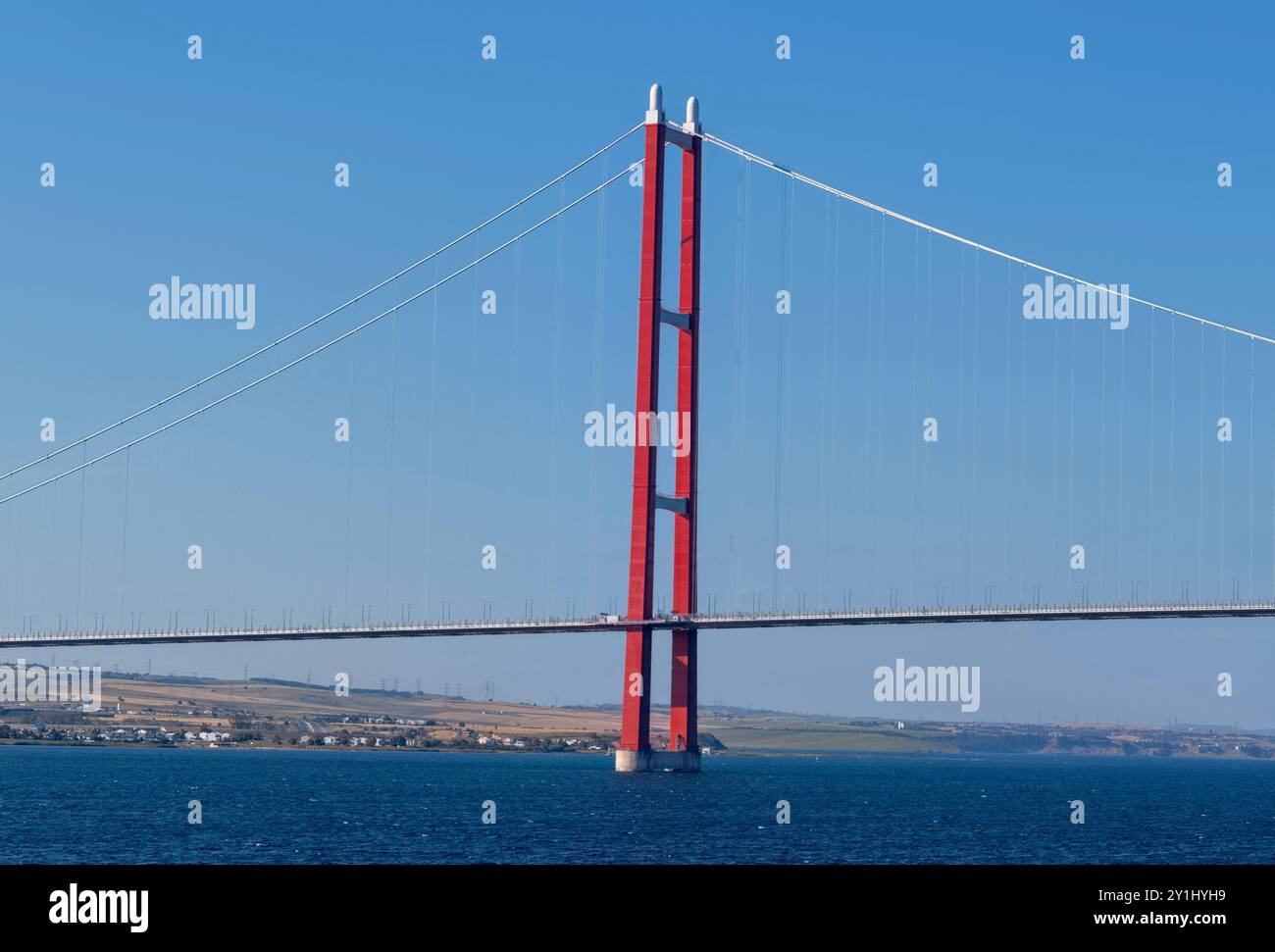 Istanbul Bosporus Bridge, auch bekannt als Canakkale Bridge, Türkei Stockfoto