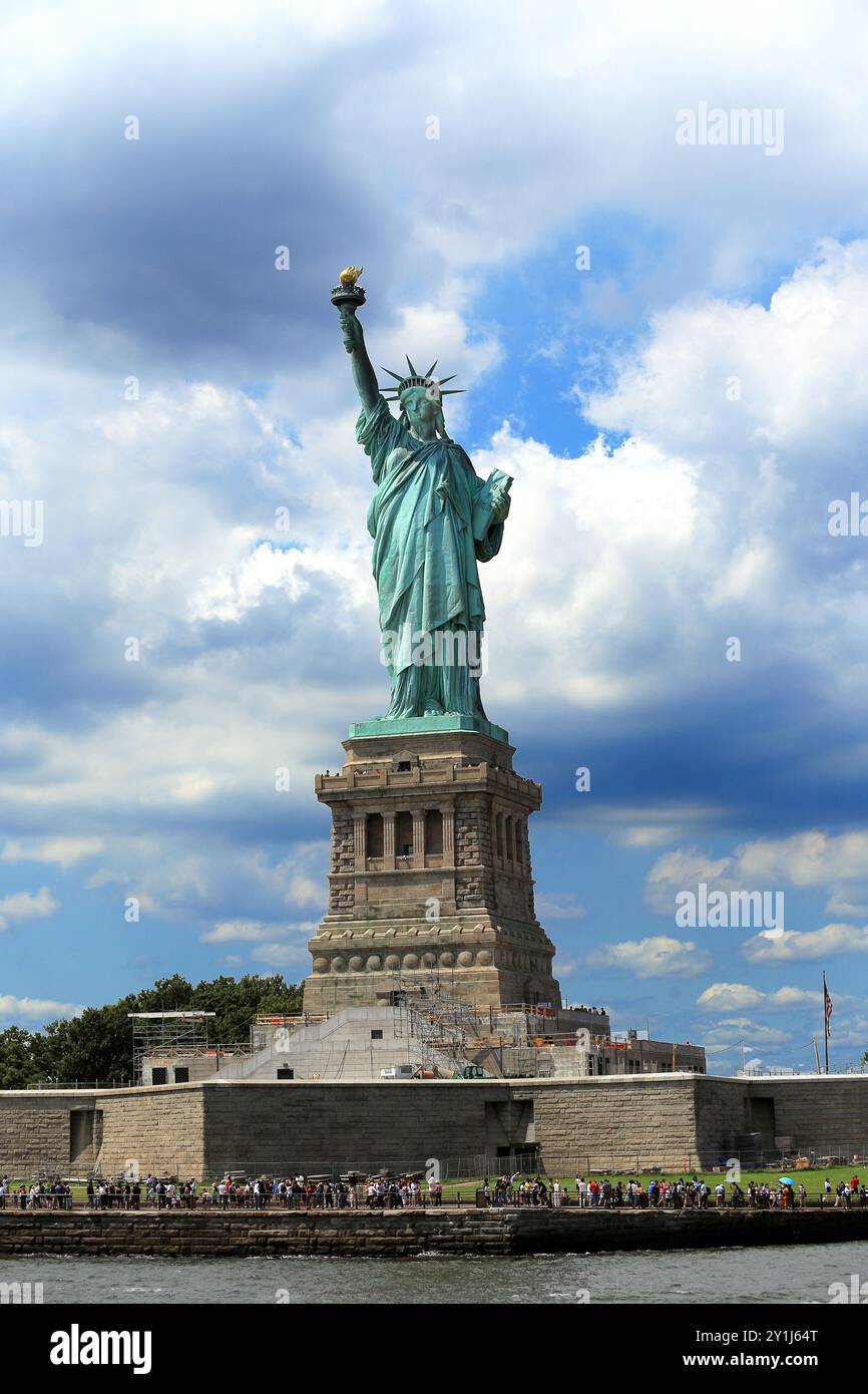 Freiheitsstatue New York Hafen New York City Stockfoto