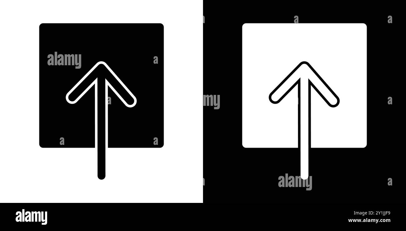 Icon Design hochladen einfaches flaches Vektorsymbol Outline Kollektion Set Logo Stock Vektor