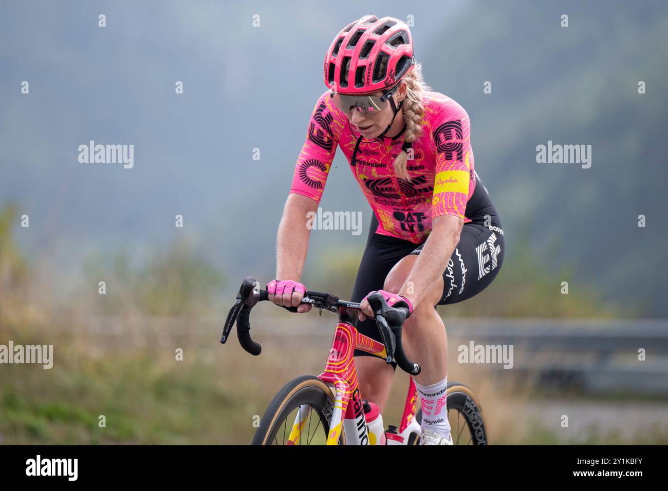 KESSLER Nina während der Tour Cycliste Feminin de l'Ardèche, TCFIA 2024, Stage 5, La Canourgue > Mont Lozère am 7. September 2024 in Mont Lozère, Frankreich - Foto Florian Frison / DPPI Stockfoto