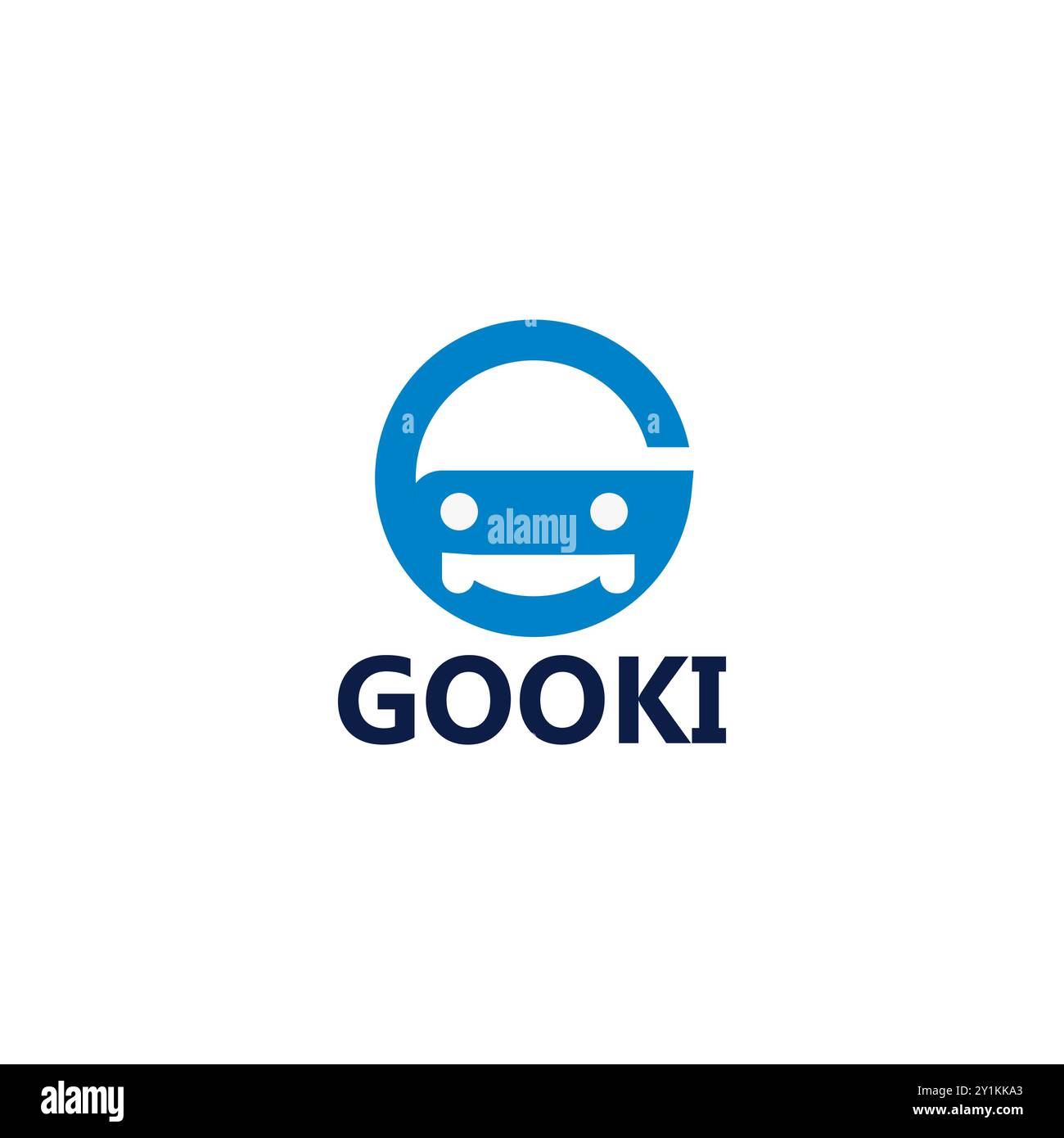 Letter G Roboter Logo Design Vektor Stock Vektor