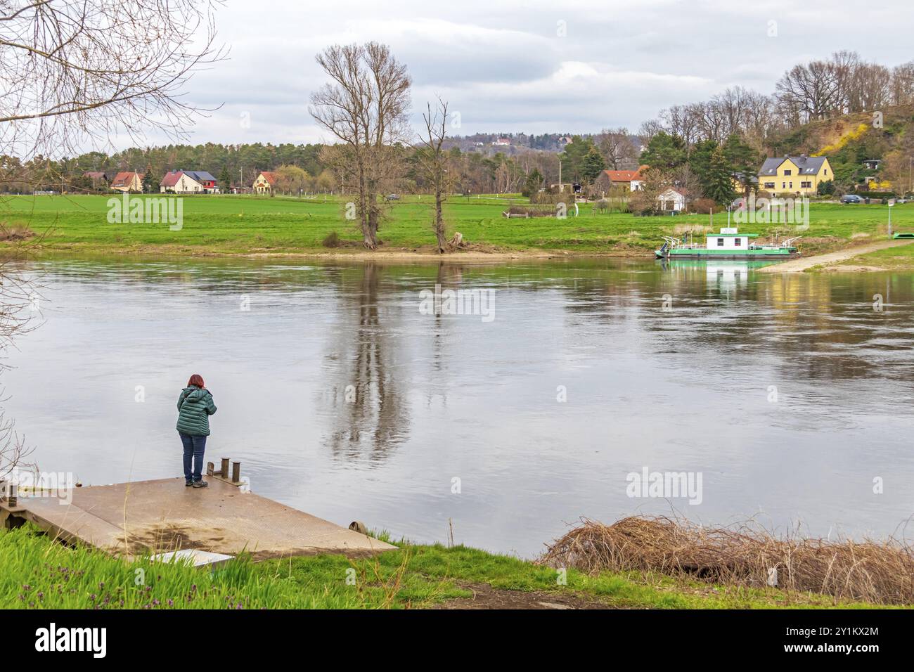 Elbe Stockfoto