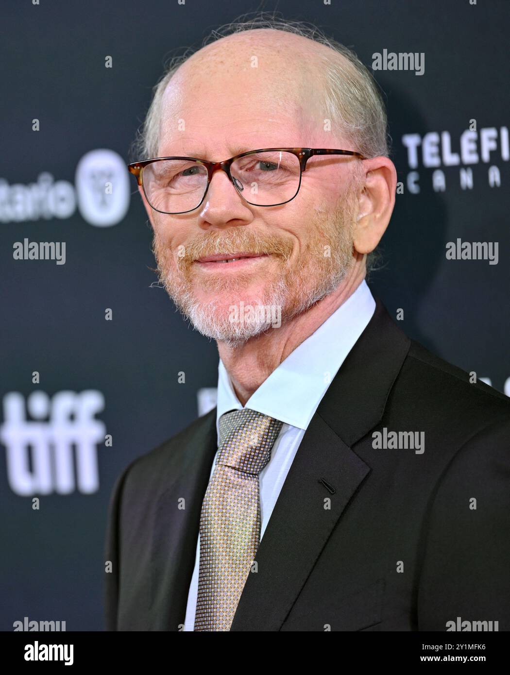 Toronto, Kanada. September 2024. Regisseur Ron Howard nimmt an der Weltpremiere von „Eden“ in der Roy Thomson Hall während des Toronto International Film Festivals am Samstag, den 7. September 2024, Teil. Foto: Chris Chew/UPI Credit: UPI/Alamy Live News Stockfoto