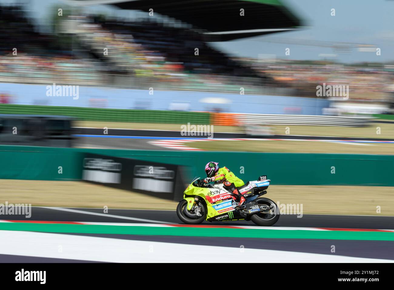 Misano Adriatico, Italien. 7. September 2024. Marco BEZZECCHI (ITA) - Pertamina Enduro VR46 Racing Team in Runde 14 während des 2. Freien Trainings der MotoGP Gran Stockfoto