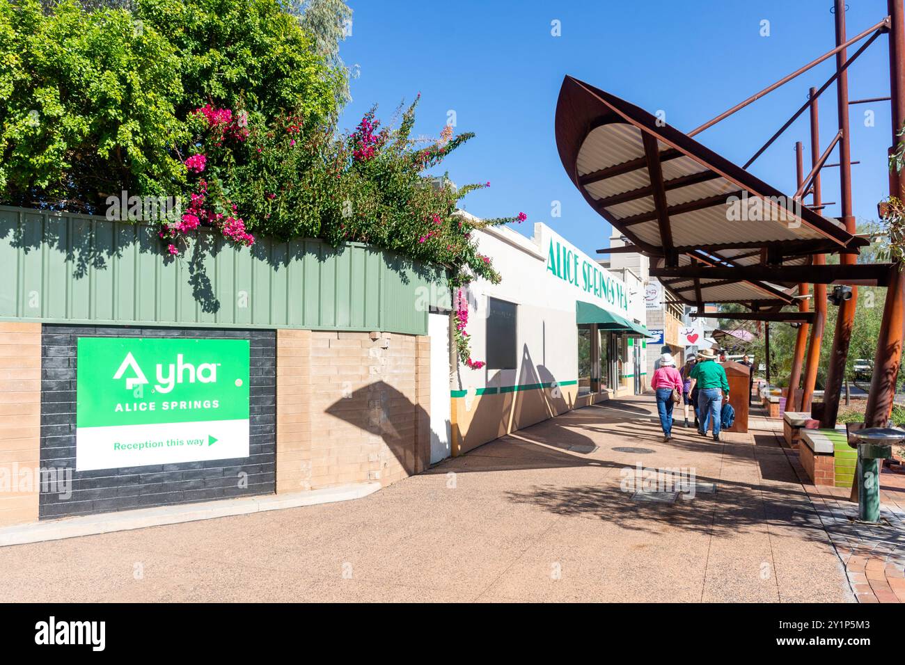 YHA Alice Springs, Leichhardt Terrace, Alice Springs, Northern Territory, Australien Stockfoto