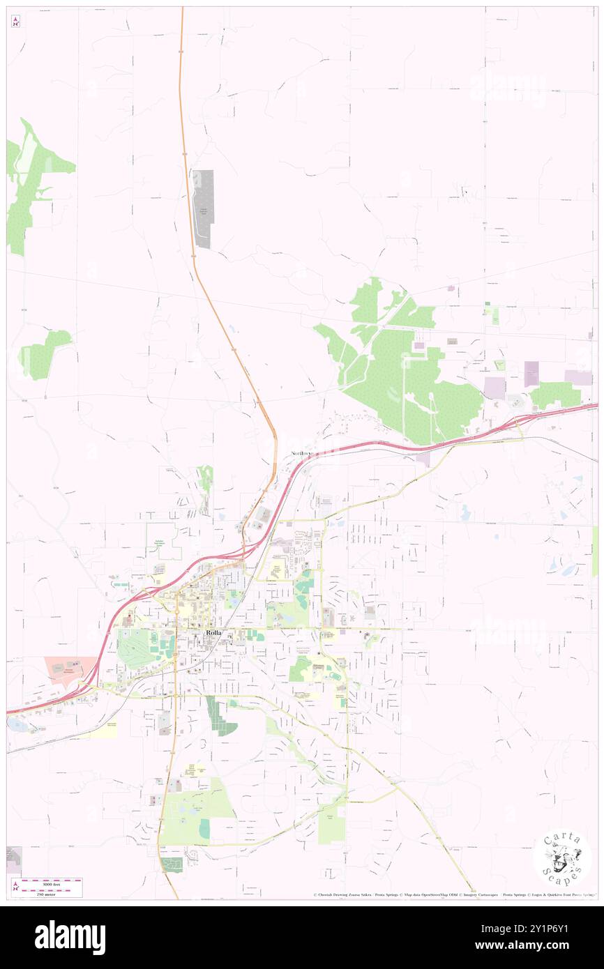 Northwye, Phelps County, USA, USA, Missouri, n 37 58' 30'', S 91 45' 20'', Karte, Cartascapes Map, veröffentlicht 2024. Erkunden Sie Cartascapes, eine Karte, die die vielfältigen Landschaften, Kulturen und Ökosysteme der Erde enthüllt. Reisen Sie durch Zeit und Raum und entdecken Sie die Verflechtungen der Vergangenheit, Gegenwart und Zukunft unseres Planeten. Stockfoto