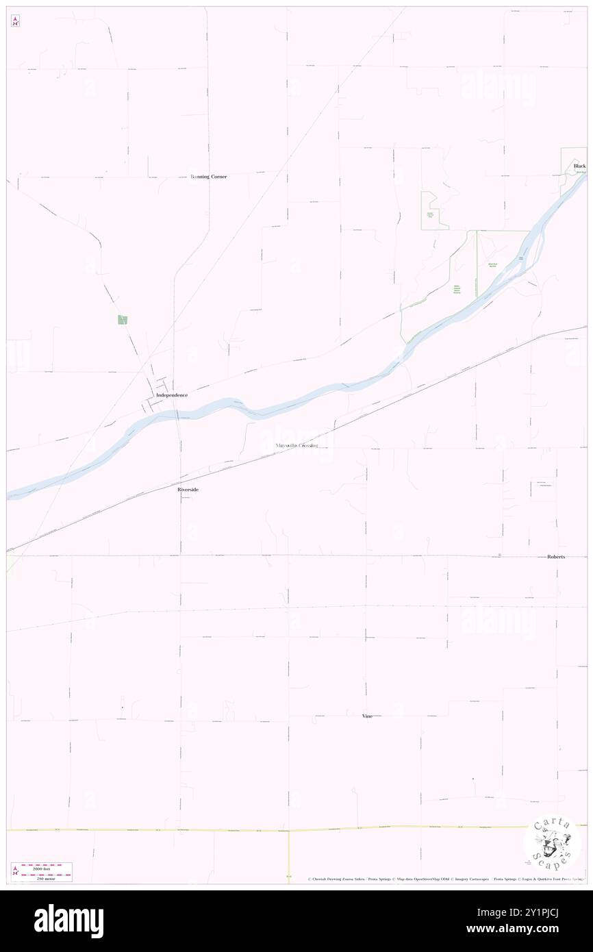 Maysville Crossing, Fountain County, USA, USA, Indiana, n 40 19' 51'', S 87 8' 50'', Karte, Cartascapes Map, veröffentlicht 2024. Erkunden Sie Cartascapes, eine Karte, die die vielfältigen Landschaften, Kulturen und Ökosysteme der Erde enthüllt. Reisen Sie durch Zeit und Raum und entdecken Sie die Verflechtungen der Vergangenheit, Gegenwart und Zukunft unseres Planeten. Stockfoto