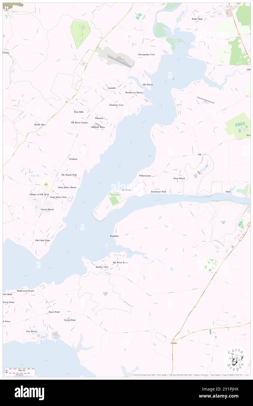 ELK Forest, Cecil County, USA, USA, Maryland, n 39 32' 2'', S 75 52' 0'', Karte, Cartascapes Map, veröffentlicht 2024. Erkunden Sie Cartascapes, eine Karte, die die vielfältigen Landschaften, Kulturen und Ökosysteme der Erde enthüllt. Reisen Sie durch Zeit und Raum und entdecken Sie die Verflechtungen der Vergangenheit, Gegenwart und Zukunft unseres Planeten. Stockfoto