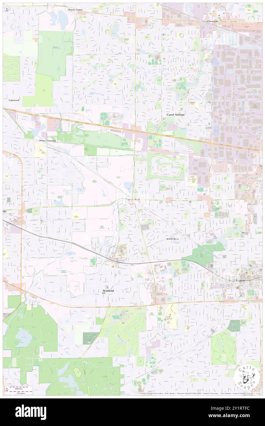 Geneva Road, DuPage County, USA, USA, Illinois, n 41 53' 17'', S 88 9' 5'', Karte, Cartascapes Map, veröffentlicht 2024. Erkunden Sie Cartascapes, eine Karte, die die vielfältigen Landschaften, Kulturen und Ökosysteme der Erde enthüllt. Reisen Sie durch Zeit und Raum und entdecken Sie die Verflechtungen der Vergangenheit, Gegenwart und Zukunft unseres Planeten. Stockfoto