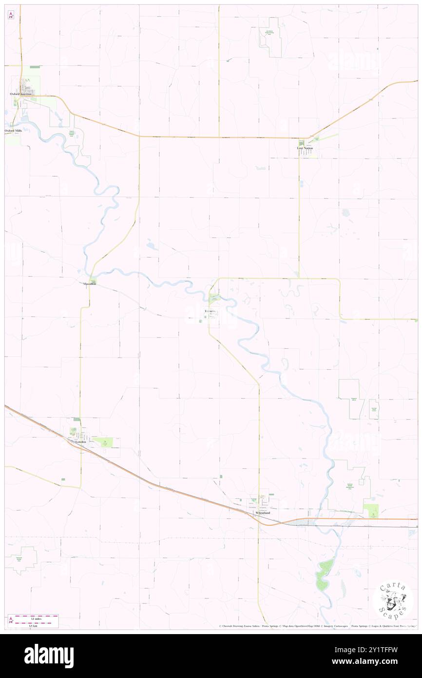 Toronto, Clinton County, USA, USA, Iowa, n 41 54' 18'', S 90 51' 50'', Karte, Cartascapes Map, veröffentlicht 2024. Erkunden Sie Cartascapes, eine Karte, die die vielfältigen Landschaften, Kulturen und Ökosysteme der Erde enthüllt. Reisen Sie durch Zeit und Raum und entdecken Sie die Verflechtungen der Vergangenheit, Gegenwart und Zukunft unseres Planeten. Stockfoto