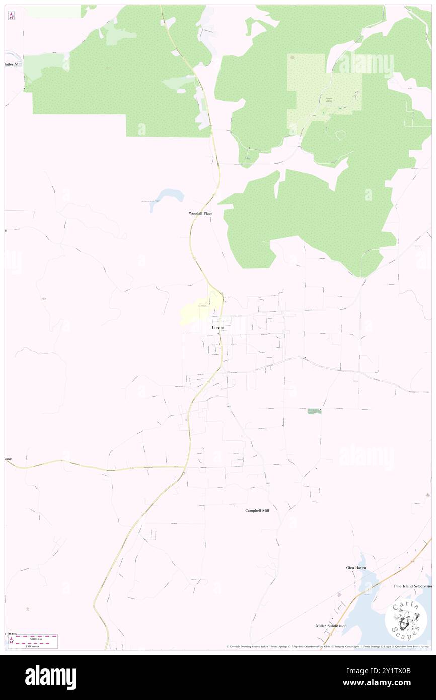 Grant, Marshall County, USA, USA, Alabama, n 34 31' 43'', S 86 15' 11'', Karte, Cartascapes Map, veröffentlicht 2024. Erkunden Sie Cartascapes, eine Karte, die die vielfältigen Landschaften, Kulturen und Ökosysteme der Erde enthüllt. Reisen Sie durch Zeit und Raum und entdecken Sie die Verflechtungen der Vergangenheit, Gegenwart und Zukunft unseres Planeten. Stockfoto