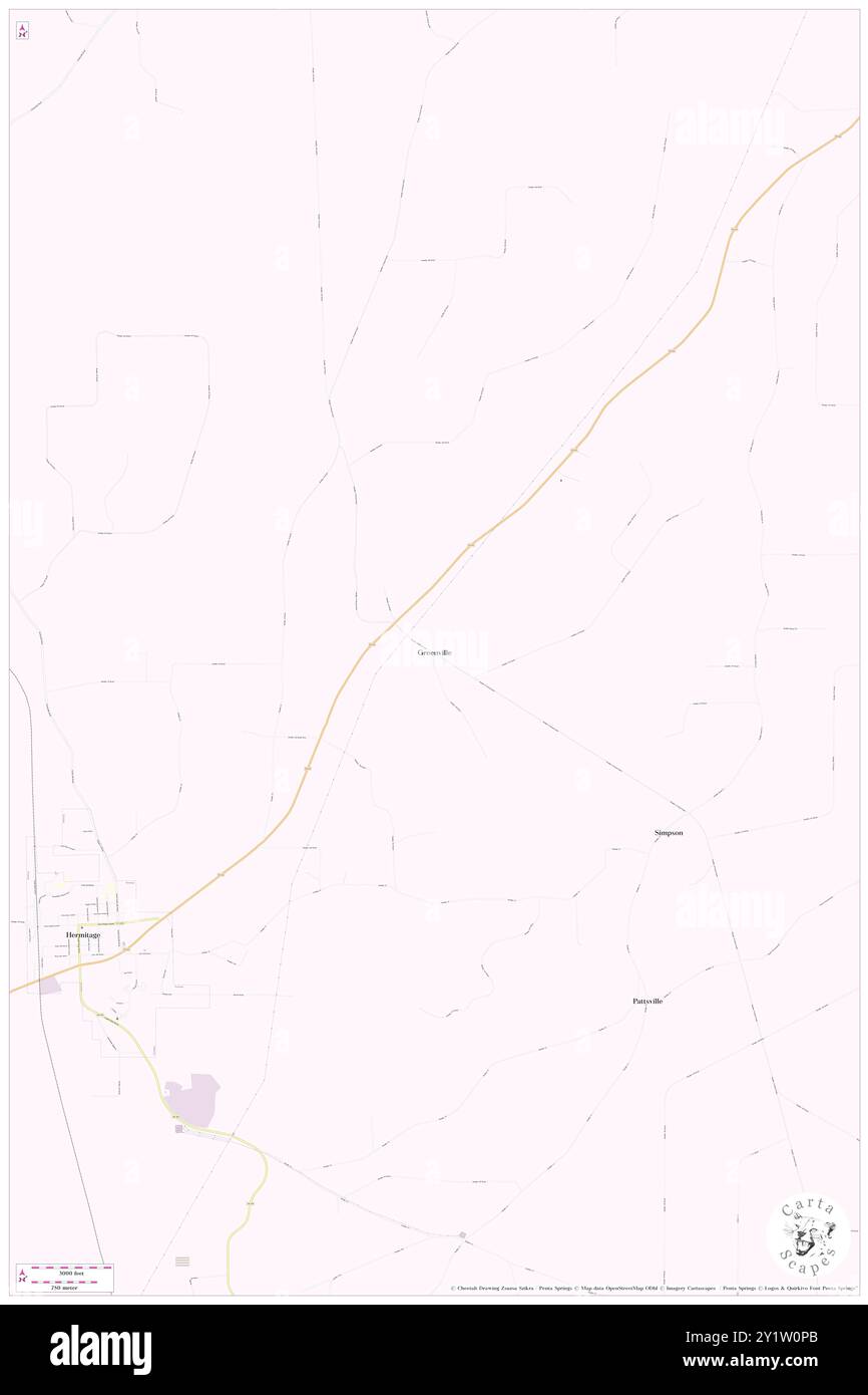 Greenville, Bradley County, USA, USA, Arkansas, n 33 28' 35'', S 92 7' 55'', Karte, Cartascapes Map, veröffentlicht 2024. Erkunden Sie Cartascapes, eine Karte, die die vielfältigen Landschaften, Kulturen und Ökosysteme der Erde enthüllt. Reisen Sie durch Zeit und Raum und entdecken Sie die Verflechtungen der Vergangenheit, Gegenwart und Zukunft unseres Planeten. Stockfoto