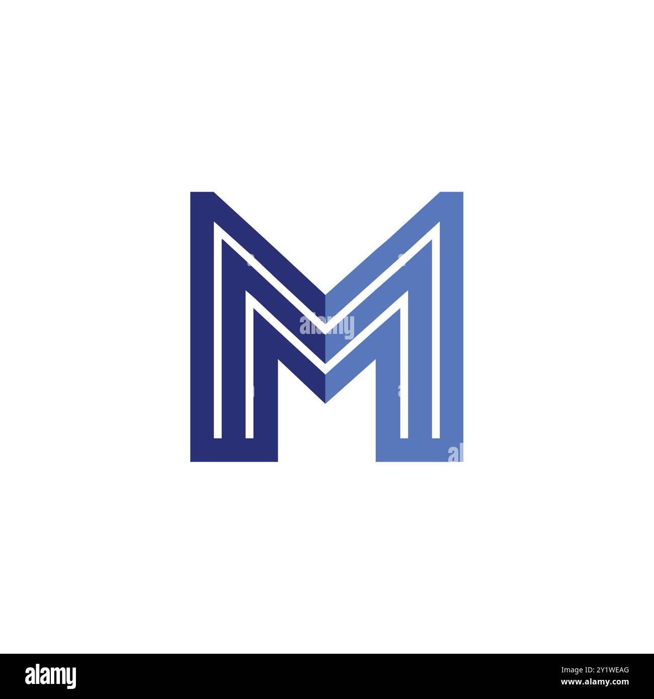 Blaues Business- und Merketing-Logo Stock Vektor