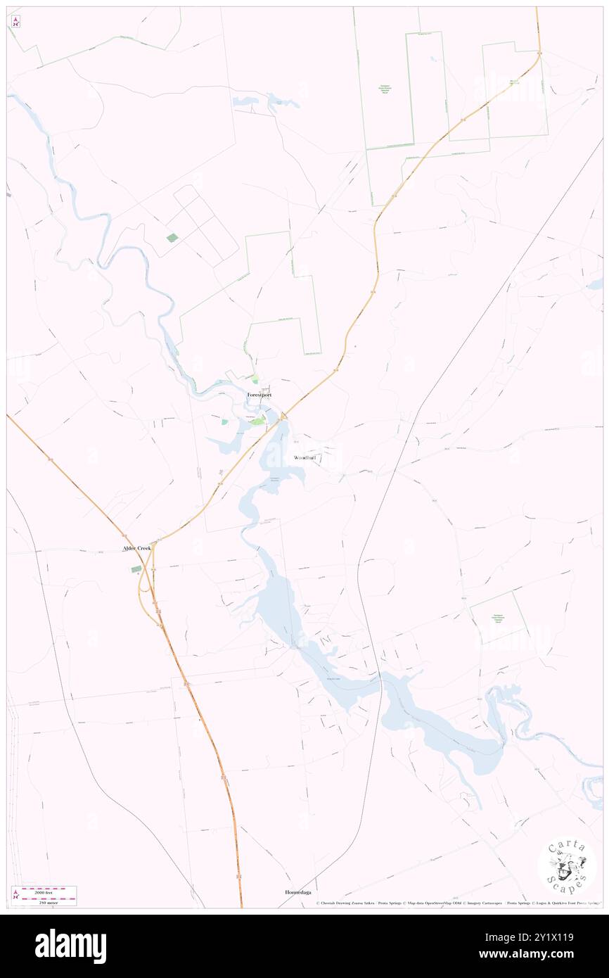 Woodhull, Oneida County, USA, Vereinigte Staaten, New York, n 43 26' 4'', S 75 11' 58'', Karte, Karte, Kartenausgabe 2024. Erkunden Sie Cartascapes, eine Karte, die die vielfältigen Landschaften, Kulturen und Ökosysteme der Erde enthüllt. Reisen Sie durch Zeit und Raum und entdecken Sie die Verflechtungen der Vergangenheit, Gegenwart und Zukunft unseres Planeten. Stockfoto