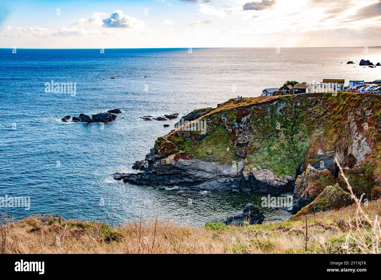 Lizard Point Seascape, Großbritanniens südlichstes Land, Cornwall im Sommer Stockfoto