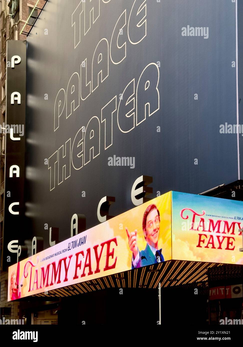 Tammy Faye Musical im Palace Theater am Broadway in Manhattan NYC Stockfoto