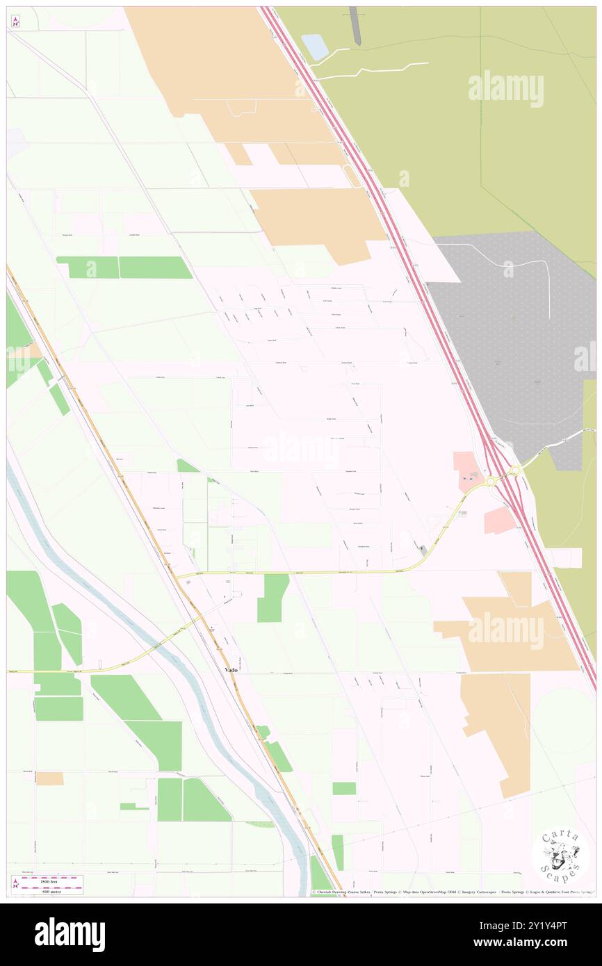 Vado, Doña Ana County, USA, Vereinigte Staaten, New Mexico, n 32 6' 42'', S 106 39' 44'', Karte, Cartascapes Map, veröffentlicht 2024. Erkunden Sie Cartascapes, eine Karte, die die vielfältigen Landschaften, Kulturen und Ökosysteme der Erde enthüllt. Reisen Sie durch Zeit und Raum und entdecken Sie die Verflechtungen der Vergangenheit, Gegenwart und Zukunft unseres Planeten. Stockfoto