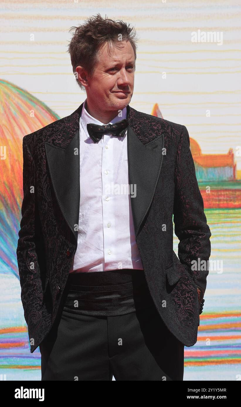 VENEDIG, ITALIEN – 7. SEPTEMBER: Chad Lindberg nimmt während des 81. Internationalen Films von Venedig den roten Teppich „Horizon: An American Saga – Chapter 2“ auf Stockfoto