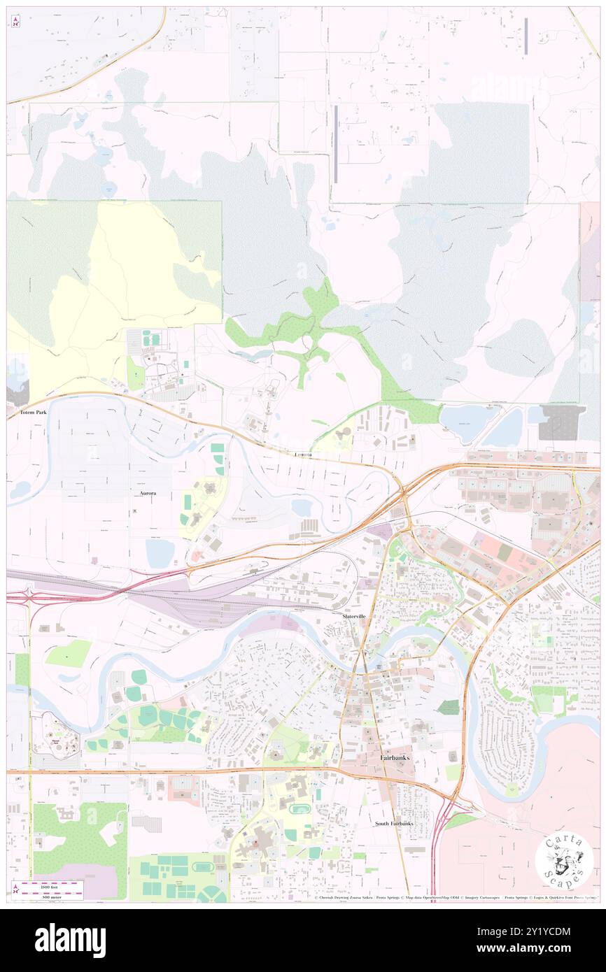 Lemeta, Fairbanks North Star Borough, USA, USA, Alaska, N 64 51' 34'', S 147 43' 55''', Karte, Cartascapes Map, veröffentlicht 2024. Erkunden Sie Cartascapes, eine Karte, die die vielfältigen Landschaften, Kulturen und Ökosysteme der Erde enthüllt. Reisen Sie durch Zeit und Raum und entdecken Sie die Verflechtungen der Vergangenheit, Gegenwart und Zukunft unseres Planeten. Stockfoto