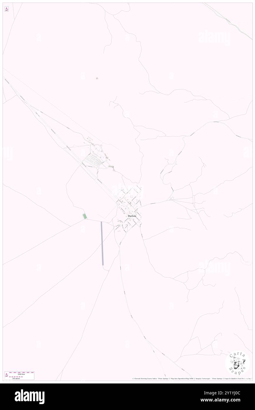 Darwin, Inyo County, USA, USA, Kalifornien, n 36 16' 4'', S 117 35' 30'', Karte, Cartascapes Map, veröffentlicht 2024. Erkunden Sie Cartascapes, eine Karte, die die vielfältigen Landschaften, Kulturen und Ökosysteme der Erde enthüllt. Reisen Sie durch Zeit und Raum und entdecken Sie die Verflechtungen der Vergangenheit, Gegenwart und Zukunft unseres Planeten. Stockfoto