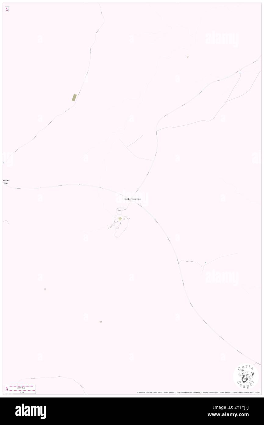 Panther Junction, Brewster County, USA, USA, Texas, n 29 19' 42'', S 103 12' 18'', Karte, Cartascapes Map, veröffentlicht 2024. Erkunden Sie Cartascapes, eine Karte, die die vielfältigen Landschaften, Kulturen und Ökosysteme der Erde enthüllt. Reisen Sie durch Zeit und Raum und entdecken Sie die Verflechtungen der Vergangenheit, Gegenwart und Zukunft unseres Planeten. Stockfoto