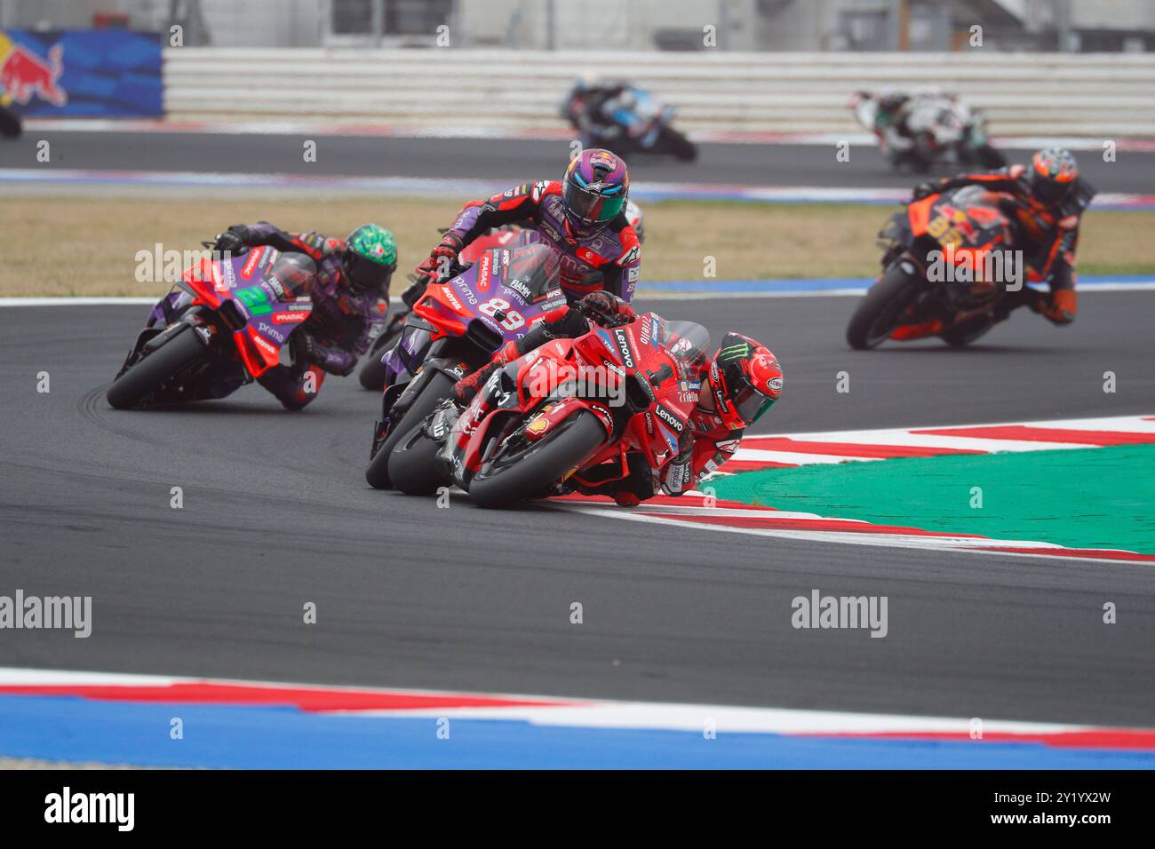 Beginn der 2024er Ausgabe des Gran Premio Red Bull di San Marino e della Riviera di Rimini 2024 MotoGP auf dem Misano World Circuit Stockfoto