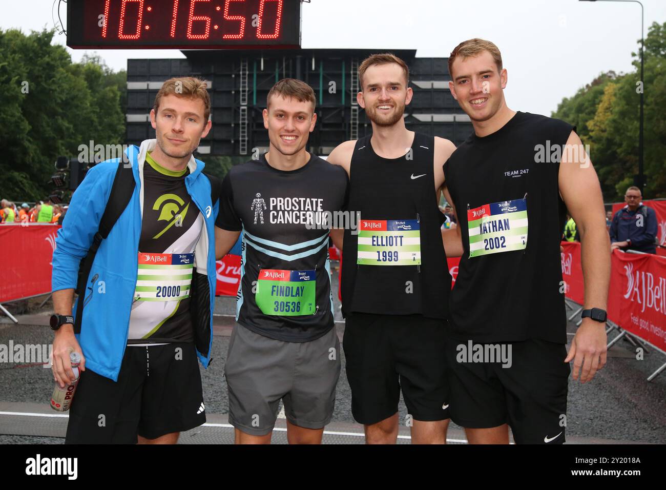 Newcastle upon Tyne, Großbritannien. September 2024. Der Great North Run 2024 mit Läufern für den weltgrößten Halbmarathon für Läufer aller Fähigkeiten, Newcastle upon Tyne, Großbritannien, September 2024, Quelle: DEW/Alamy Live News Stockfoto