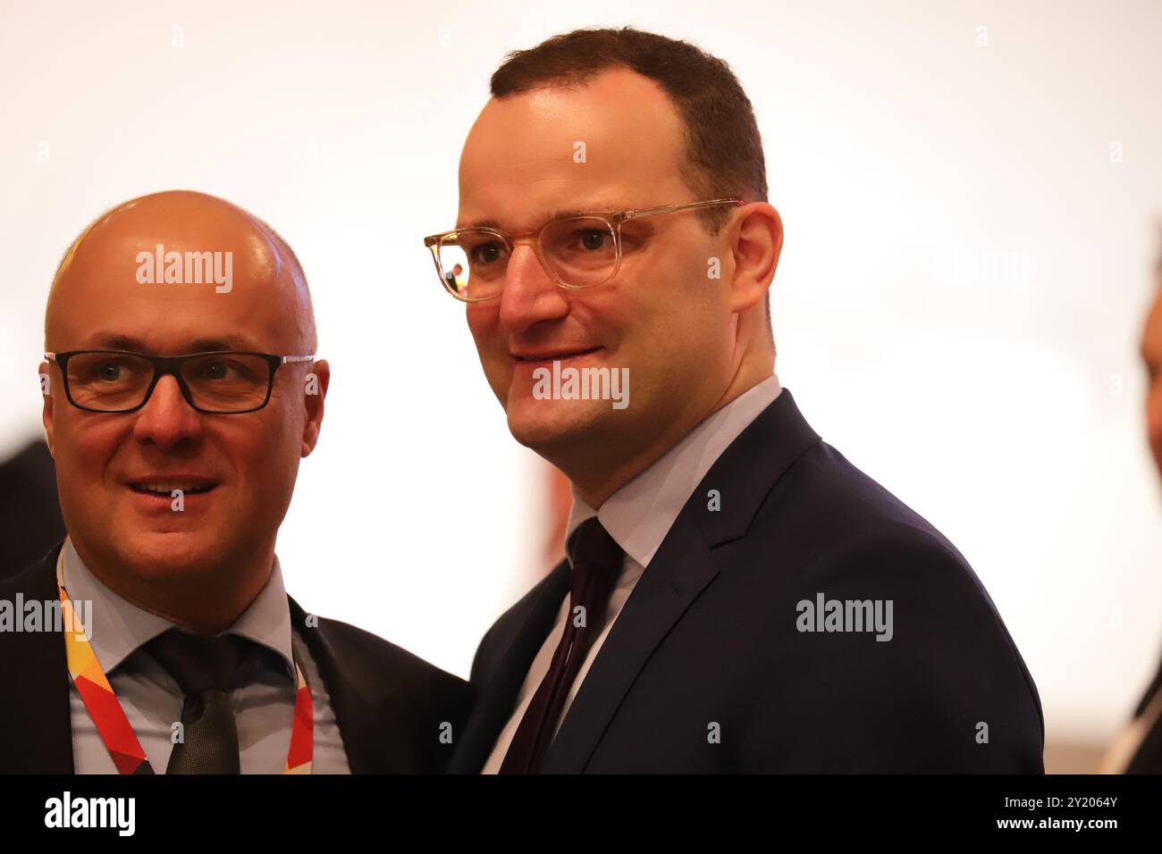 Jens Spahn auf dem Parteitag der CDU 2018 in Hamburg. Stockfoto