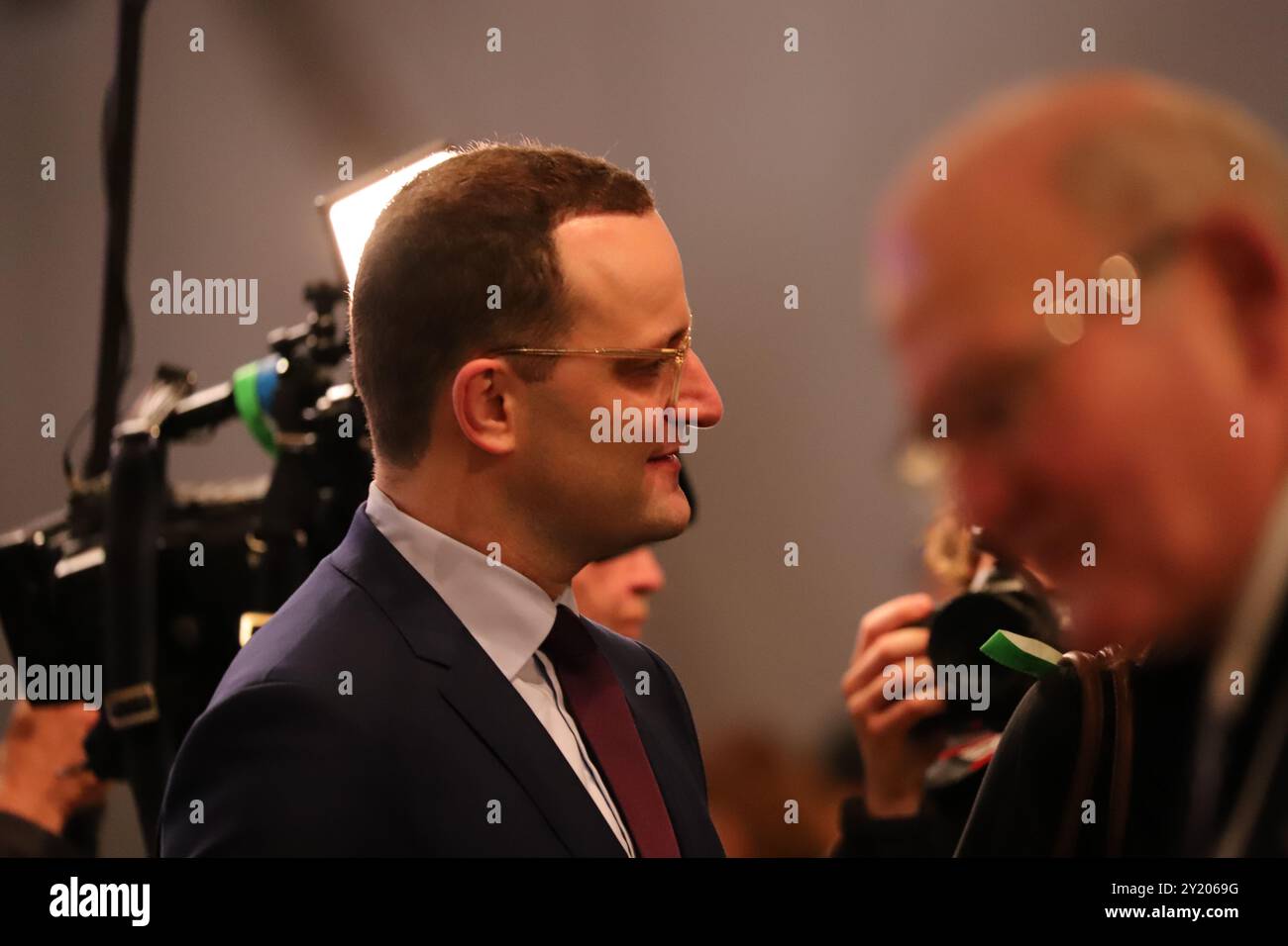 Jens Spahn auf dem CDU-Bundesparteitag in Hamburg Stockfoto