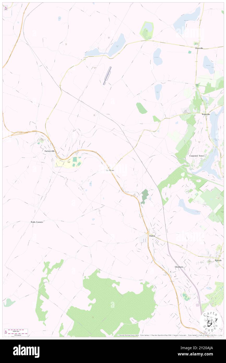 La Plume, Lackawanna County, USA, USA, Pennsylvania, n 41 33' 24'', S 75 45' 13'', Karte, Cartascapes Map, veröffentlicht 2024. Erkunden Sie Cartascapes, eine Karte, die die vielfältigen Landschaften, Kulturen und Ökosysteme der Erde enthüllt. Reisen Sie durch Zeit und Raum und entdecken Sie die Verflechtungen der Vergangenheit, Gegenwart und Zukunft unseres Planeten. Stockfoto