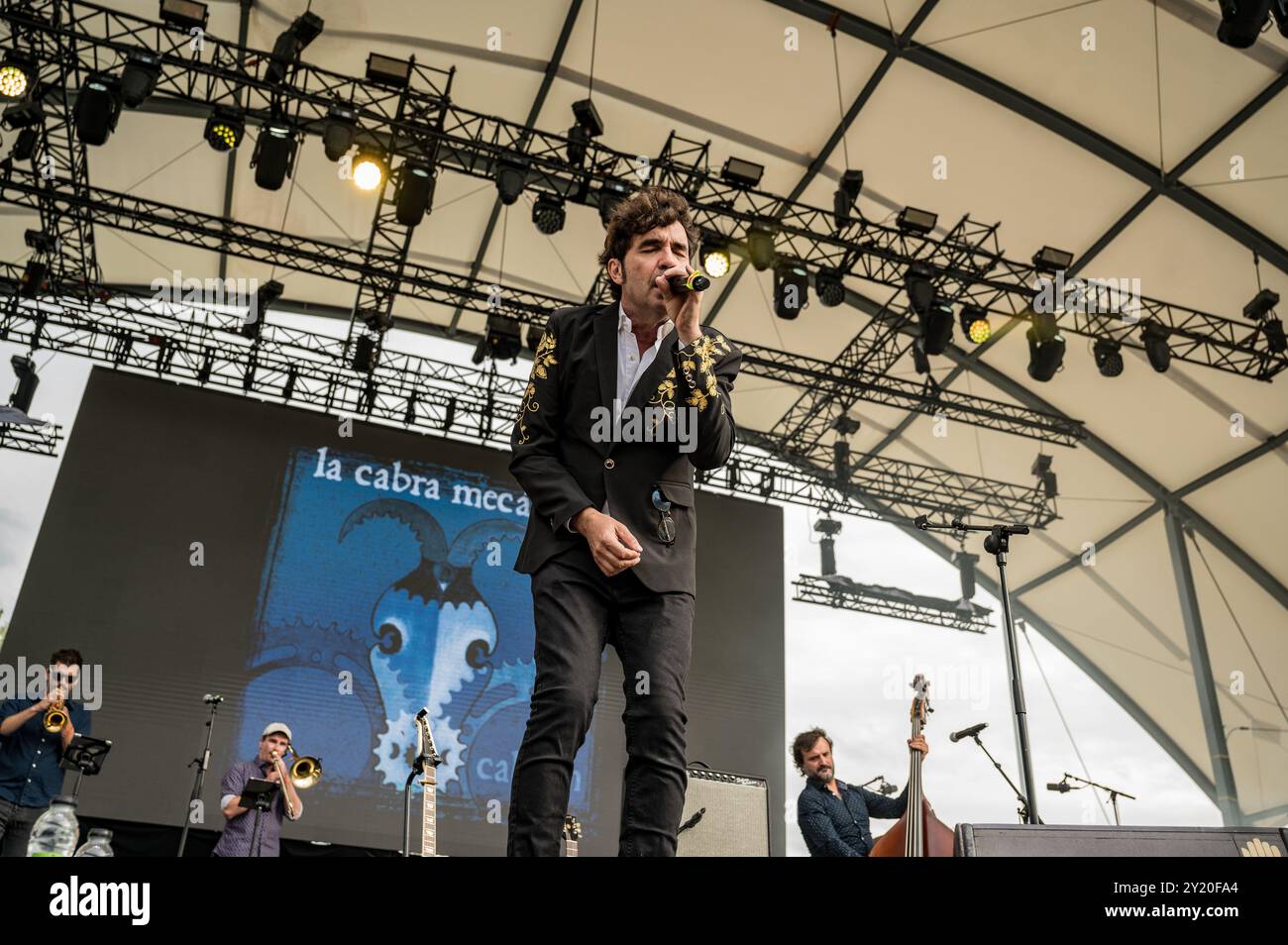 Festival Vive Latino España, tercera edición, celebrado en Zaragoza los días 6 y 7 de septiembre de 2024. Stockfoto