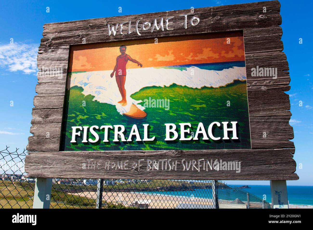 Fistral Beach, Cornwall, England, Großbritannien Stockfoto
