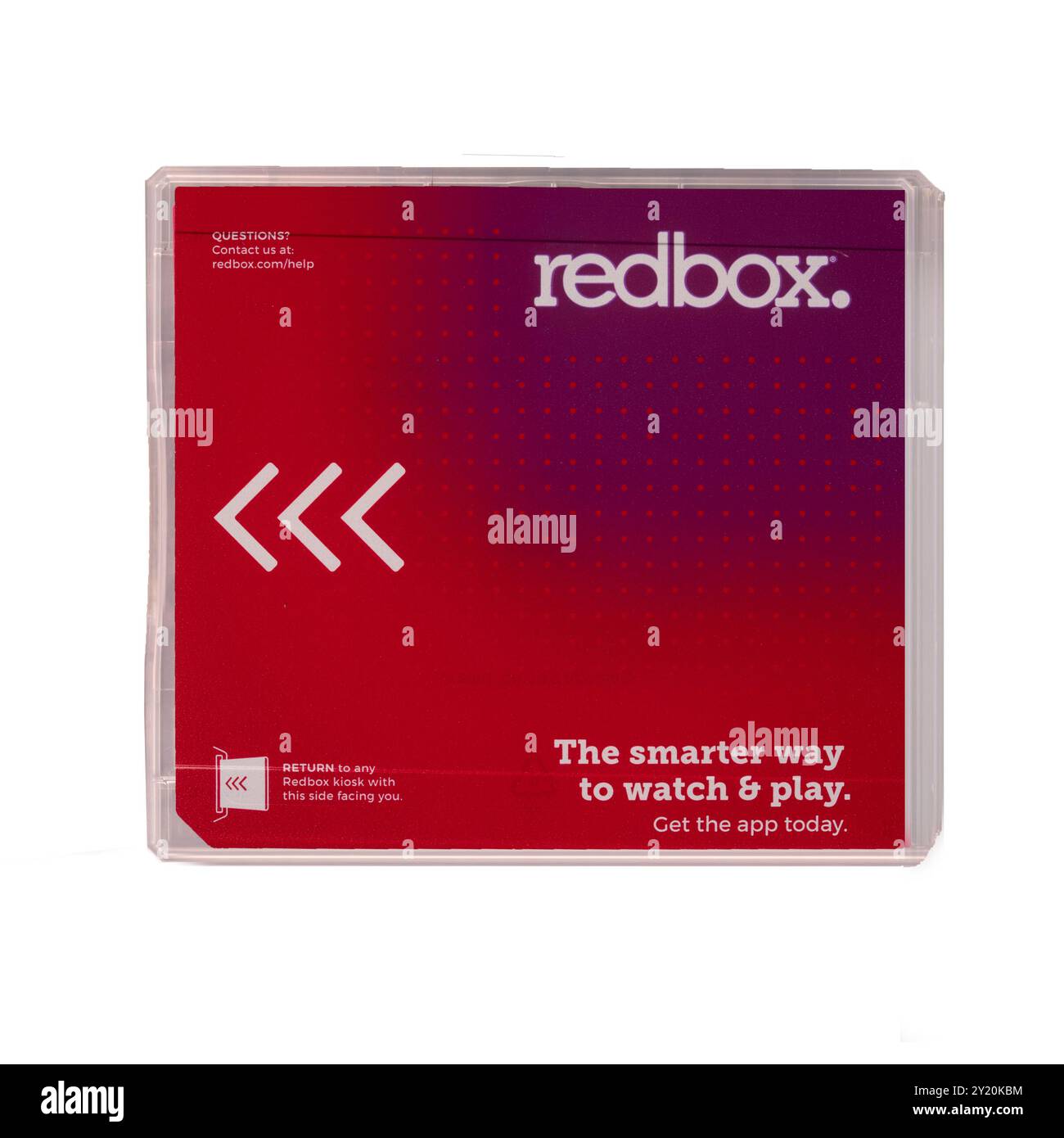 Redbox DVD-Hülle Stockfoto